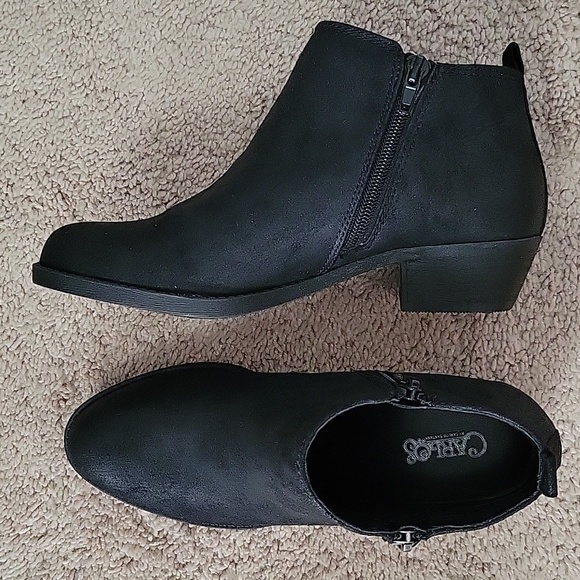 NWOT Carlos Santana black booties - Picture 2 of 6